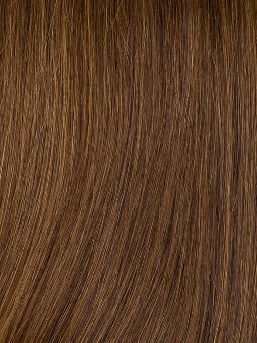 Chocolate Rooted 830.9.6 | Medium Brown Blended With Light Auburn Medium Warm Brown And Dark Brown Blend With Shaded Roots