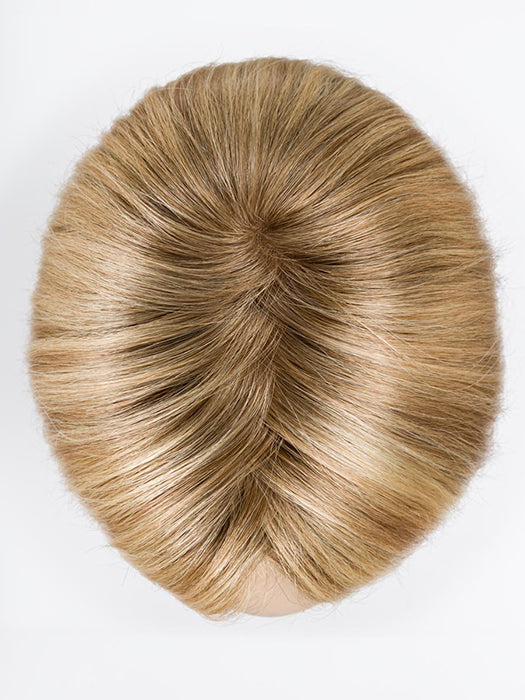 Sandy Blonde Rooted 16.22.20 | Medium Blonde, Light Neutral Blonde, And Light Strawberry Blonde Blend With Shaded Roots