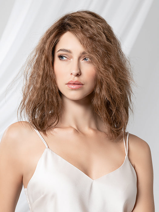 Chocolate Rooted 830.9.6 | Medium Brown Blended With Light Auburn Medium Warm Brown And Dark Brown Blend With Shaded Roots