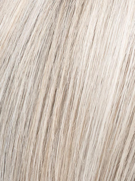 Silver Blonde Rooted 60.23 | Pearl White And Lightest Pale Blonde Blend With Shaded Roots