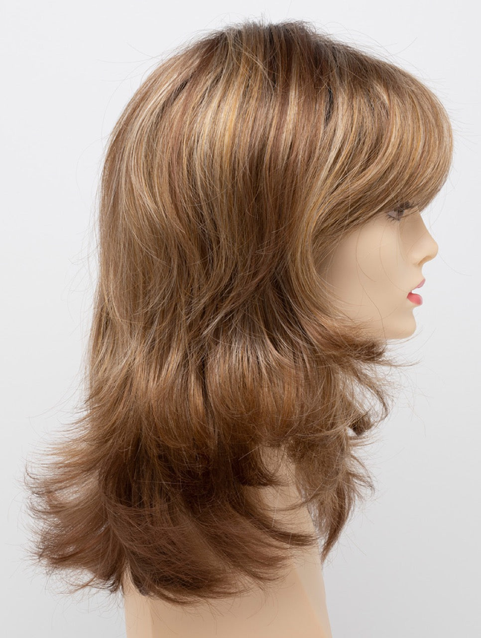 Golden Nutmeg | 27/26/23 R8 | 3-Tone blend of a Cinnamon Brown Base, Chocolate, Brown Roots, and Golden Blonde highlights