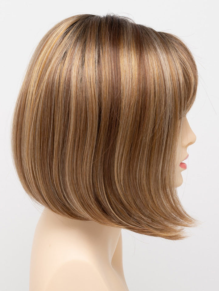 Golden Nutmeg | 27/26/23 R8 | 3-Tone blend of a Cinnamon Brown Base, Chocolate, Brown Roots, and Golden Blonde highlights