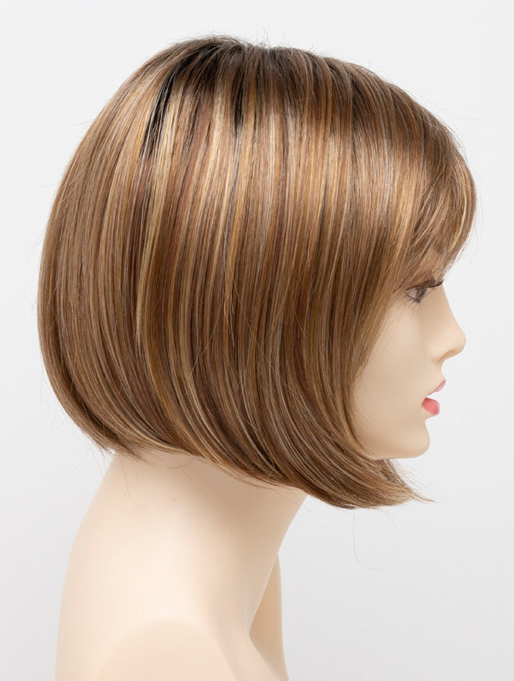 Golden Nutmeg | 27/26/23 R8 | 3-Tone blend of a Cinnamon Brown Base, Chocolate, Brown Roots, and Golden Blonde highlights