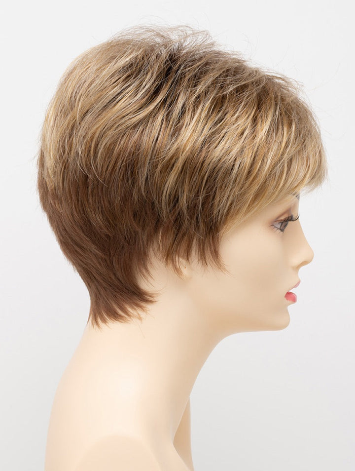 Golden Nutmeg | 27/26/23 R8 | 3-Tone blend of a Cinnamon Brown Base, Chocolate, Brown Roots, and Golden Blonde highlights