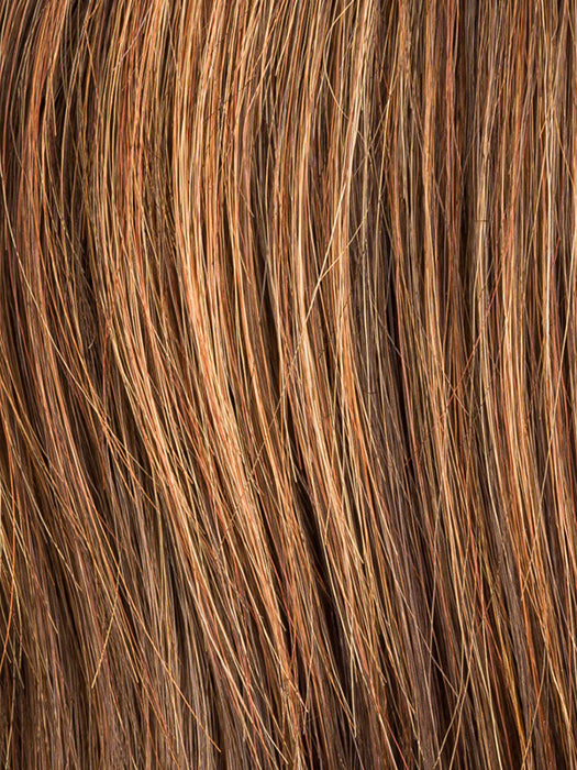 Hot Hazelnut Rooted 28.830.6 | Light Copper Red And Medium Brown Blended With Light Auburn And Dark Brown With Shaded Roots