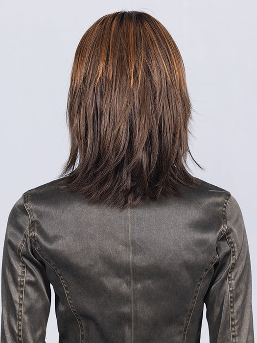 Hot Hazelnut Rooted 28.830.6 | Light Copper Red And Medium Brown Blended With Light Auburn And Dark Brown With Shaded Roots