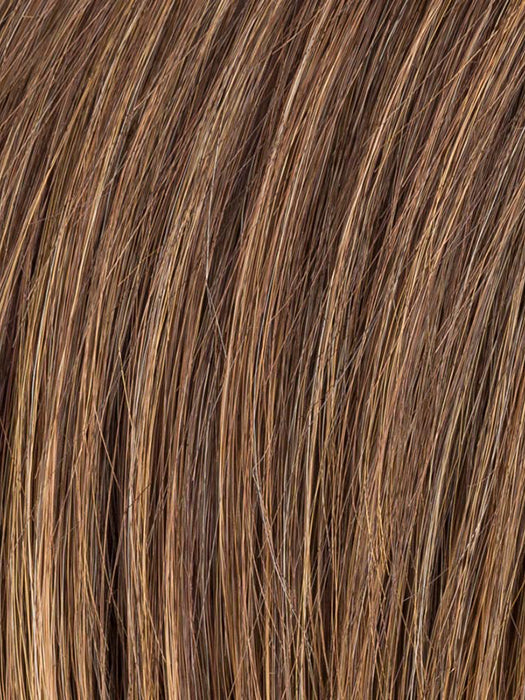Chocolate Rooted 830.27 | Medium Brown, Light Auburn, Dark Strawberry Blonde, And Dark Auburn Blend With Shaded Roots
