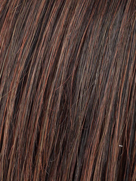 Dark Auburn Rooted 33.130.2 | Dark Auburn And Deep Copper Brown With Black/Dark Brown Blend With Shaded Roots