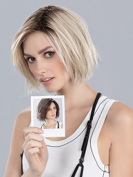 Silver Blonde Rooted 60.101.24 | Pearl White With Pearl Platinum And Lightest Ash Blonde Blend With Shaded Roots