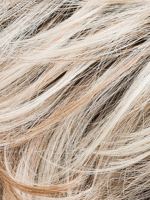 Champagne Rooted 22.25.20 | Light Neutral Blonde, Lightest Golden Blonde, and Light Strawberry Blonde Blend with Shaded Roots