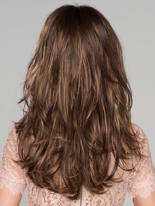 Pretty in Chocolate Rooted | Medium to Dark Brown base with Light Reddish Brown highlights and Dark Roots