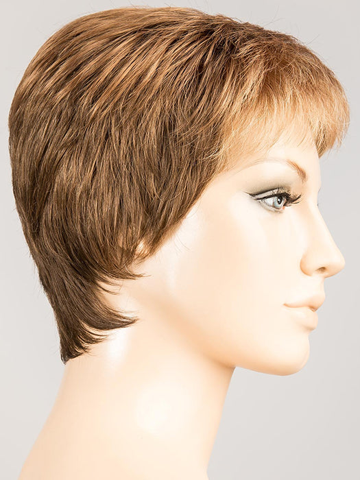 Mocca Lighted 830.31.19 | Medium Brown Blended With Light Auburn And Light Reddish Auburn With Light Honey Blonde With Highlights Throughout And Concentrated In The Front