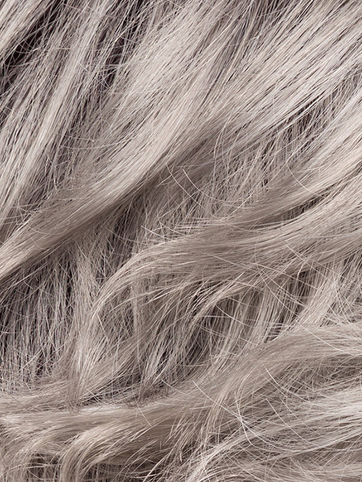 Metallic Grey Rooted 51.60 | Black/Dark Brown And Lightest Brown With Pearl White And Grey Blend With Shaded Roots