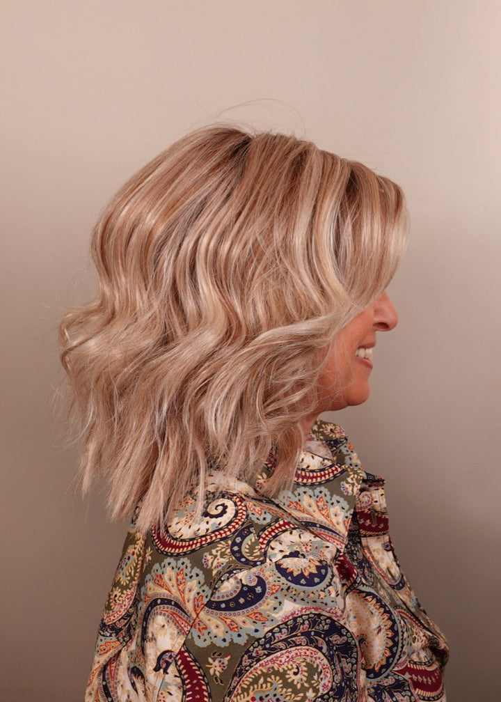 Frannie wearing Steal The Show in Shaded Biscuit