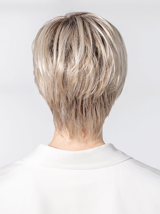 Pearl Blonde Rooted 101.14.1002 | Pearl Platinum And Medium Ash Brown With Winter White Blend And Shaded Roots