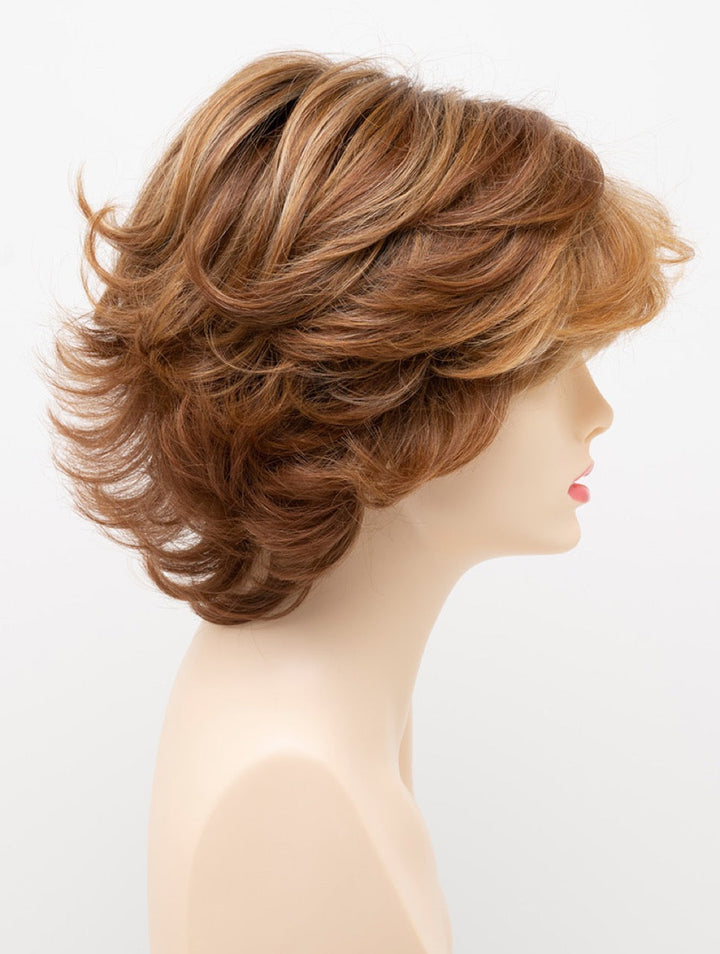 Golden Nutmeg | 27/26/23 R8 | 3-Tone blend of a Cinnamon Brown Base, Chocolate, Brown Roots, and Golden Blonde highlights