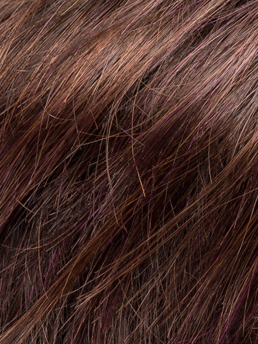 Plum Brown Mix 6.33.133 | Dark Brown and Dark Auburn with Red Violet Blend