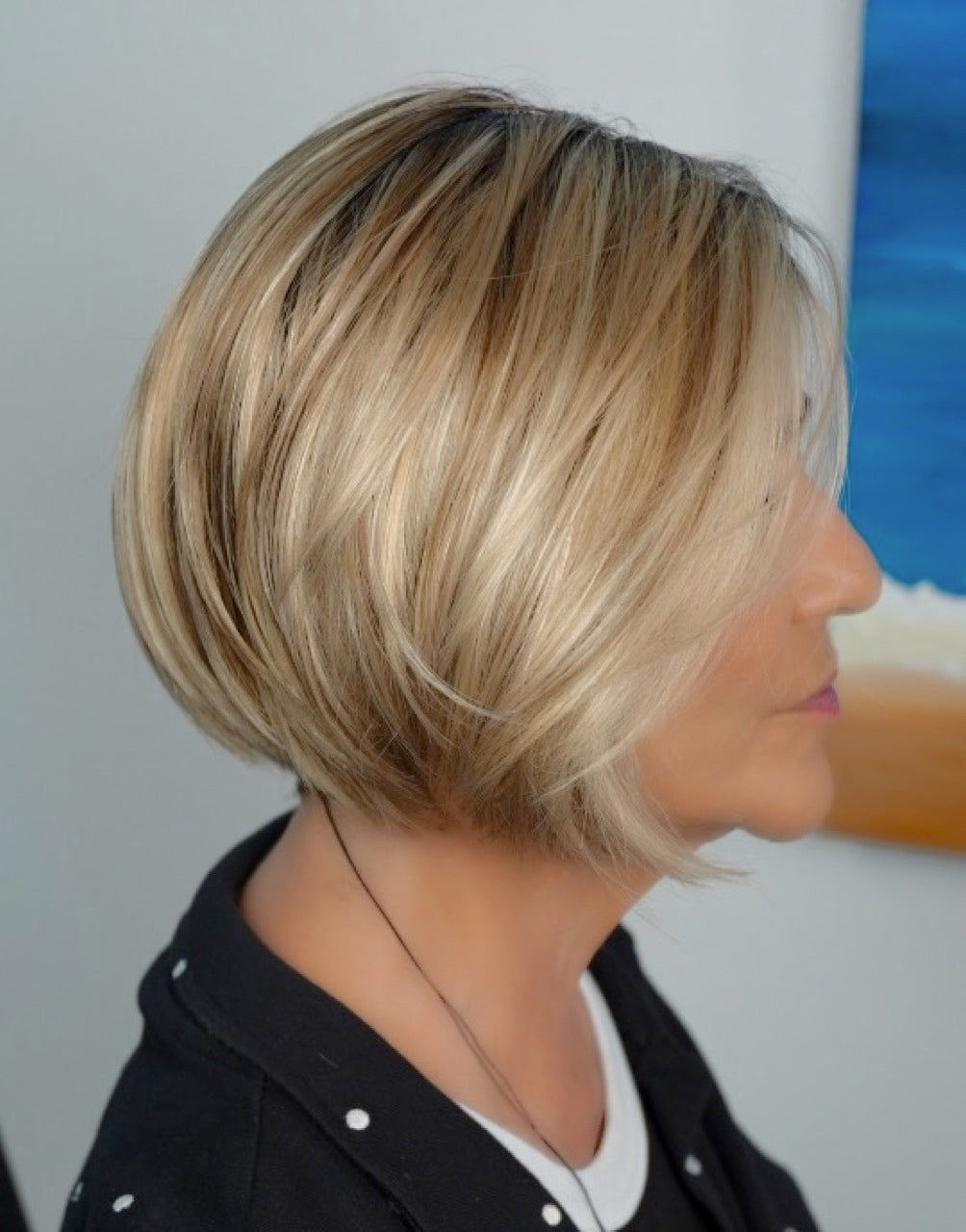 Marlene wearing Shelby in 12FS8 Shaded Praline