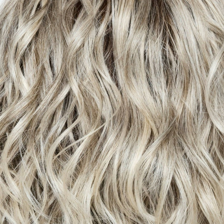 Silver Oyster-R | 102/14/18R | Silver and beige blended base with rich brown root tone. Great substitute tone for blond.