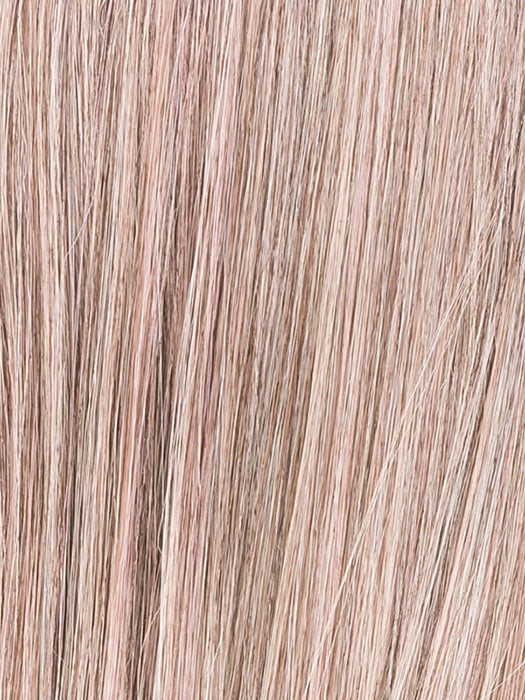 Powder Blonde Tipped | Light Brown and Lightest Ash Blonde with Red Violet Blended with Pale Pink and Lighter Tipped Ends