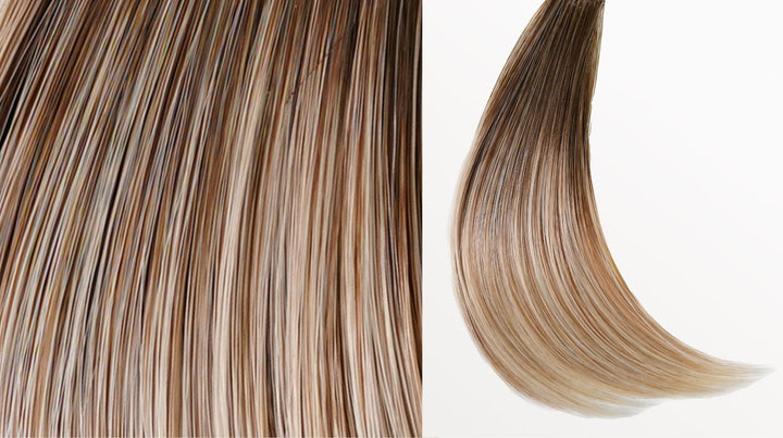 19/23/R12 Biscotti Blonde | Light Ash Blonde Blended with Cool Platinum Blonde with Root