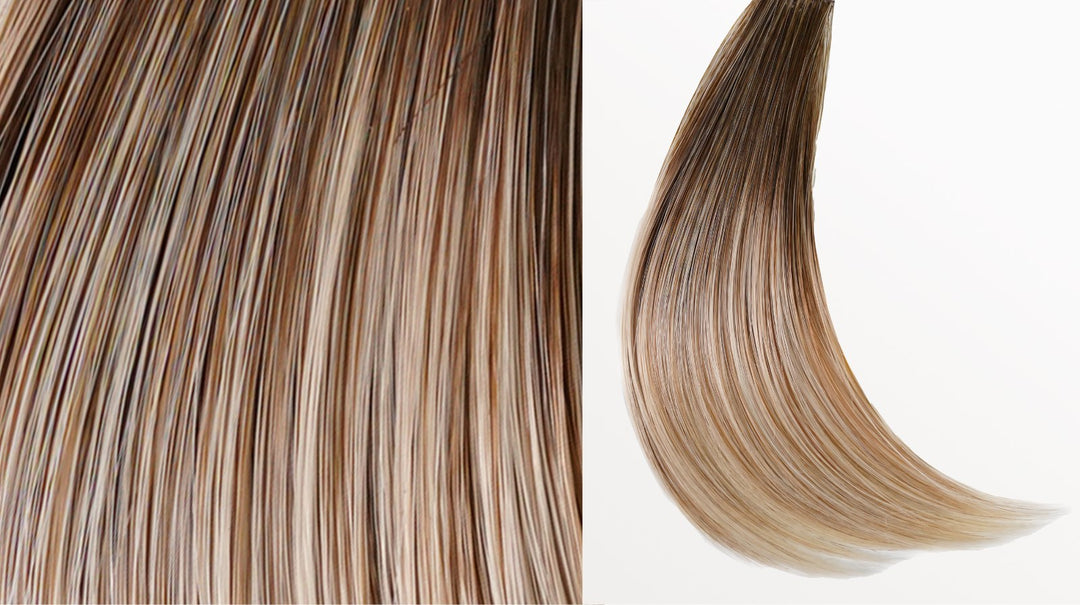 19/23/R12 Biscotti Blonde | Light Ash Blonde Blended with Cool Platinum Blonde with Root