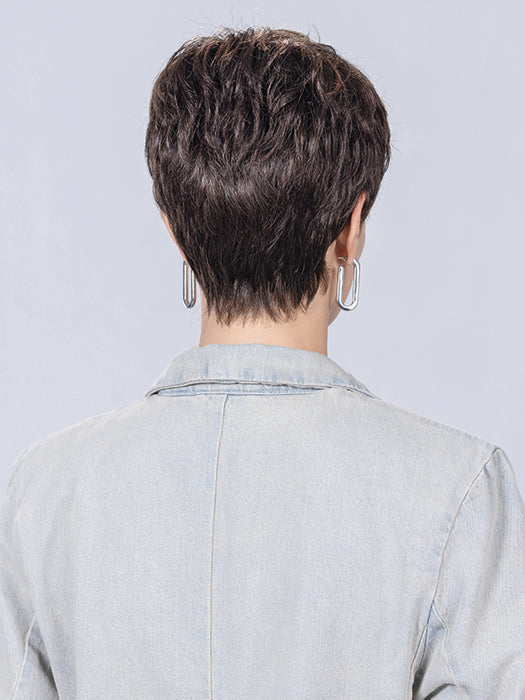 Coffee Brown Lighted 8.6.20 | Medium Brown And Dark Brown With Light Strawberry Blonde Blend With Highlights Throughout And Concentrated In The Front