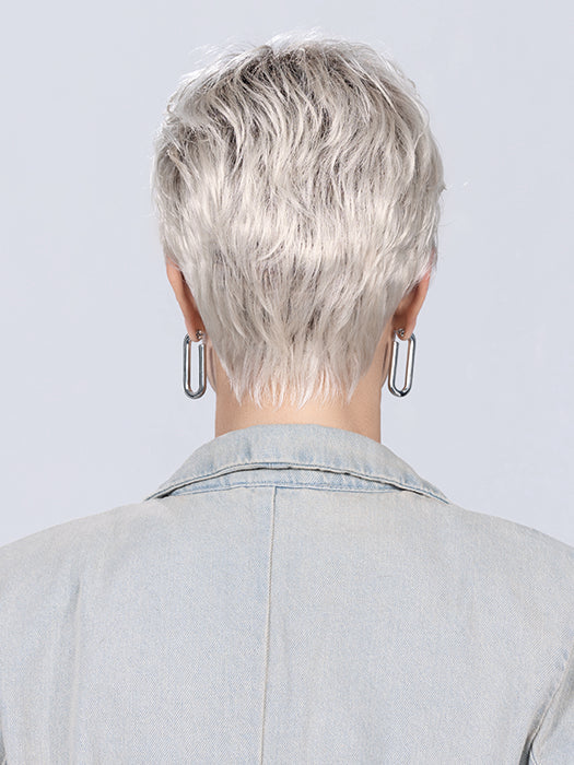 Platin Blonde Rooted 1001.23.60 | Winter White And Lightest Pale Blonde With Pearl White Blend And Shaded Roots