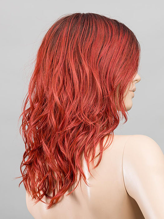 Firestorm Rooted 132.4 | Granat Red And Darkest Brown Blend With Shaded Roots