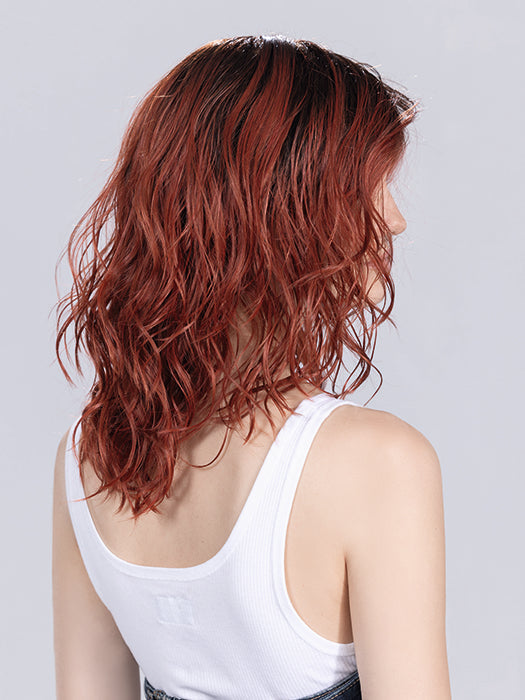 Firestorm Rooted 132.4 | Granat Red And Darkest Brown Blend With Shaded Roots