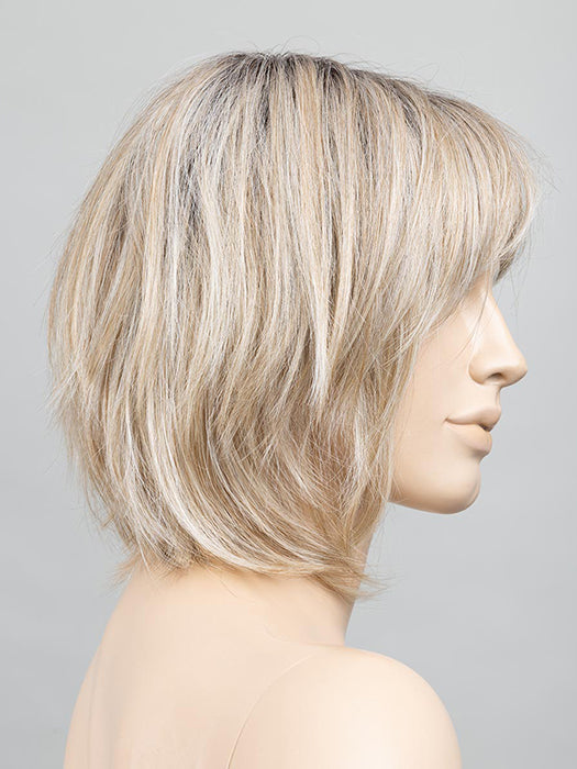 Pearl Blonde Rooted 101.20.25 | Pearl Platinum Blended With Light Strawberry Blonde And Lightest Golden Blonde With Shaded Roots
