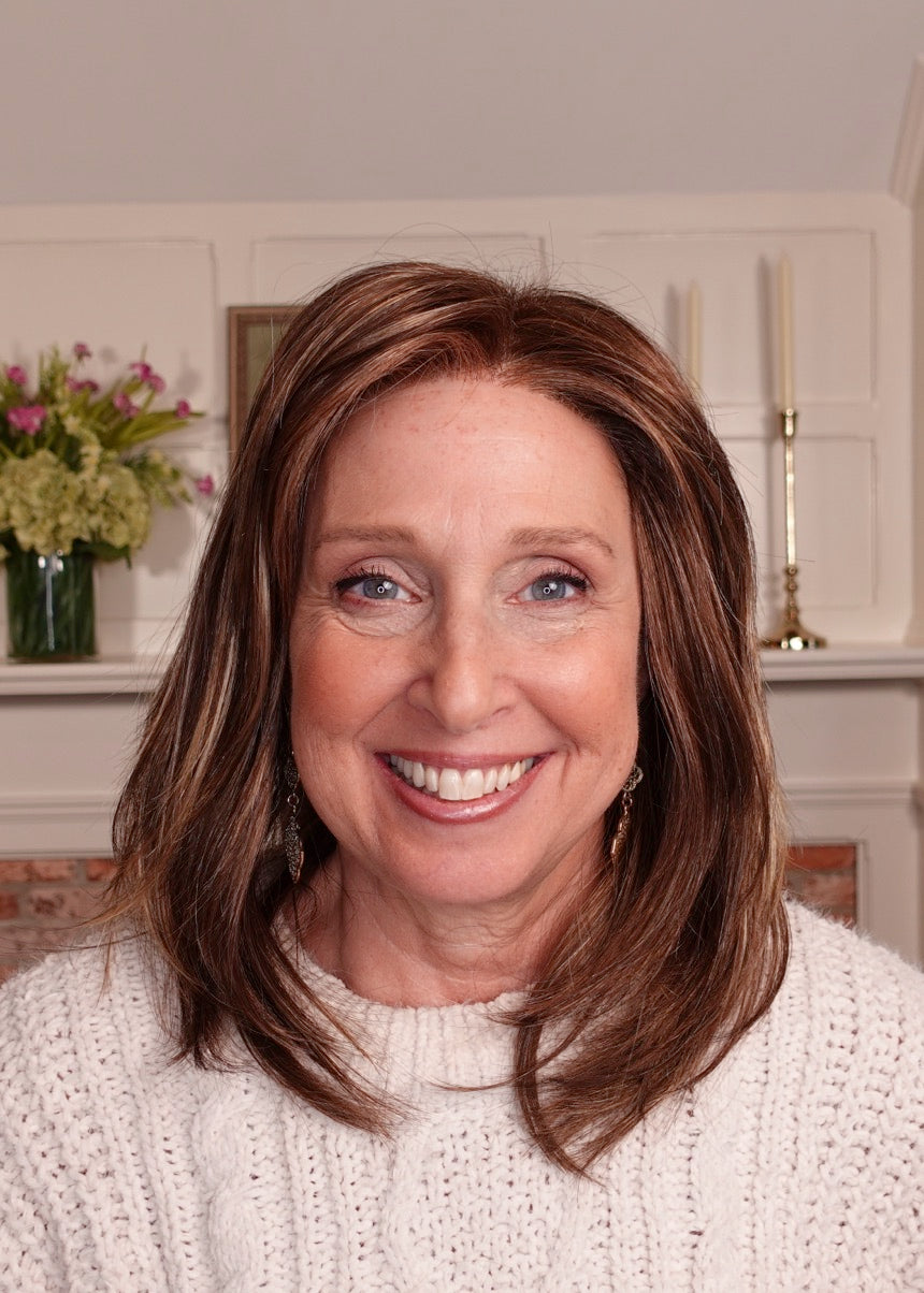 Frannie wearing Avery in Caramel Kiss