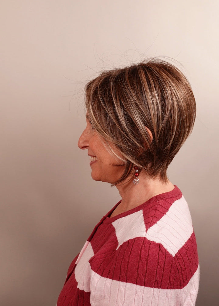 Frannie wearing The Rogue in brondie