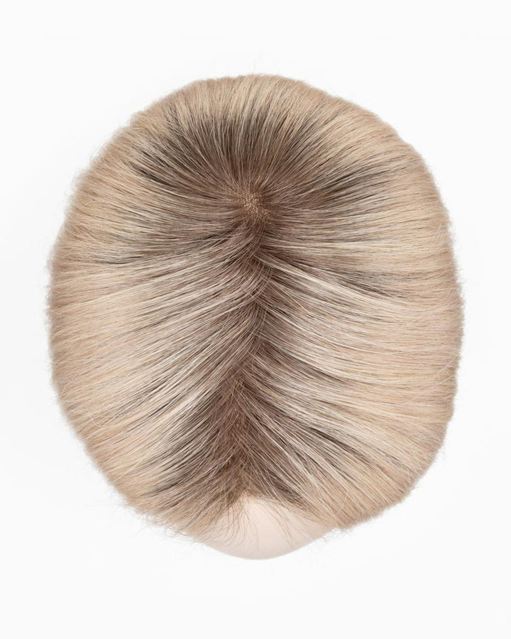 Pearl Blonde Rooted 101.24.16 | Pearl Platinum, Lightest Ash Blonde And Medium Blonde Blend With Shaded Roots
