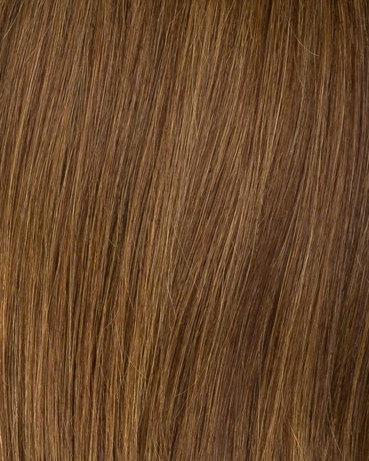 Mocca Rooted 830.12.27 | Medium Brown Blended With Light Auburn, Lightest Brown, And Dark Strawberry Blonde Blend With Shaded Roots