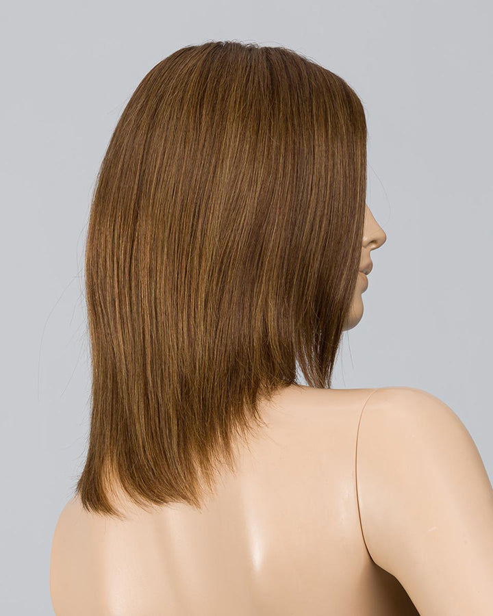 Mocca Rooted 830.12.27 | Medium Brown Blended With Light Auburn, Lightest Brown, And Dark Strawberry Blonde Blend With Shaded Roots