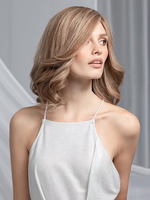 Nougat Rooted 12.10.20 | Lightest Brown And Light Brown With Light Strawberry Blonde Blend And Shaded Roots