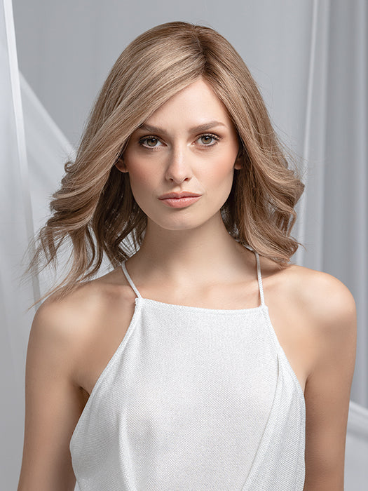 Nougat Rooted 12.10.20 | Lightest Brown And Light Brown With Light Strawberry Blonde Blend And Shaded Roots