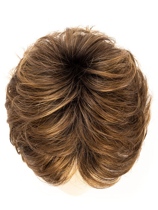 Toffee Brown Shaded 8.30.12.27 | Medium/Lightest Brown blended with Light Auburn and Dark Strawberry Blonde Highlights