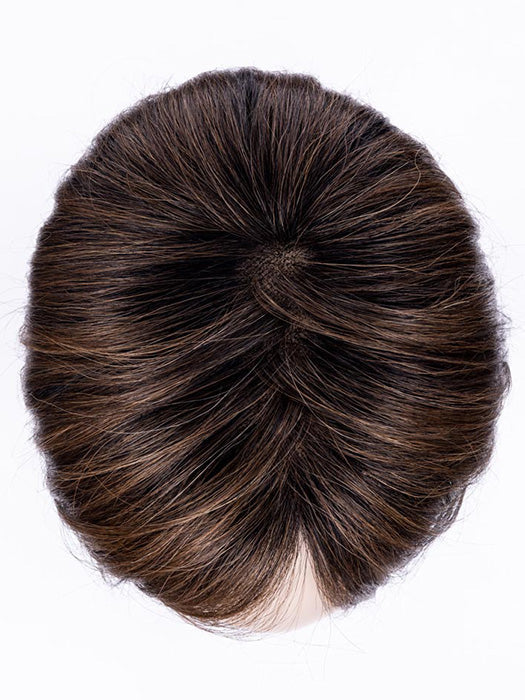 Chocolate Rooted 8.30.27.6 | Medium and Dark Brown with Light Auburn and Dark Strawberry Blonde Blend with Shaded Roots