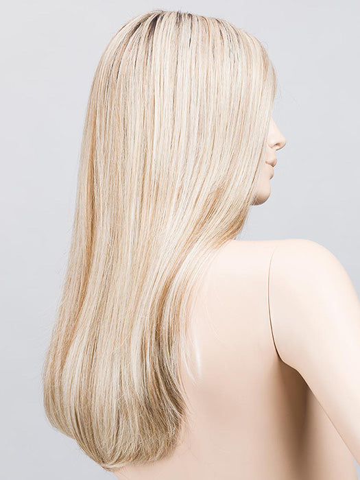 Pearl Blonde Rooted 24.25.20 | Lightest Ash Blonde and Lightest Golden Blonde with Light Strawberry Blonde Blend and Shaded Roots