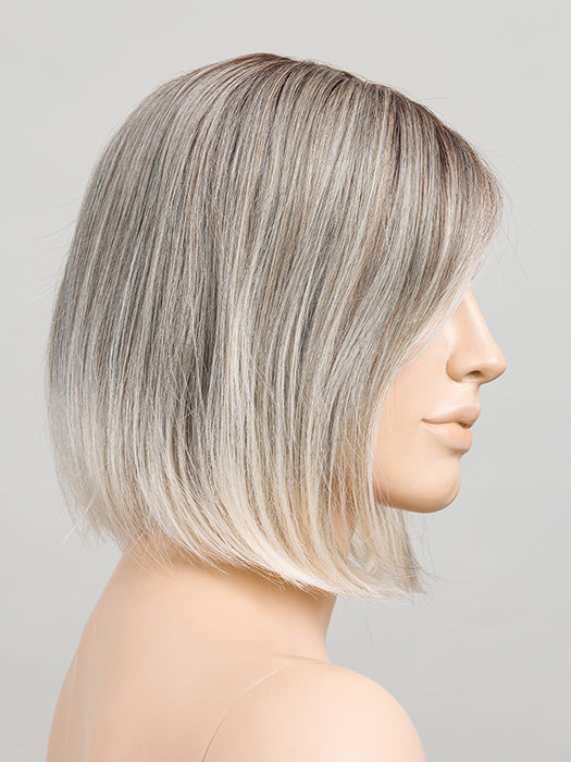 Metallic Blonde Tipped 51.60.101 | Black/Dark Brown/Lightest Brown And Pearl White And Pearl Platinum With Grey Blend And Lighter Tipped Ends