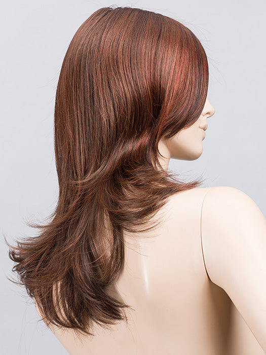 Auburn Rooted 33.130.4 | Dark Auburn, Deep Copper Brown, and Darkest Brown Blend with Shaded Roots