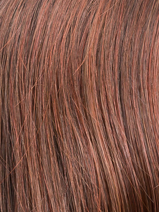 Auburn Rooted 33.130.4 | Dark Auburn, Deep Copper Brown, and Darkest Brown Blend with Shaded Roots