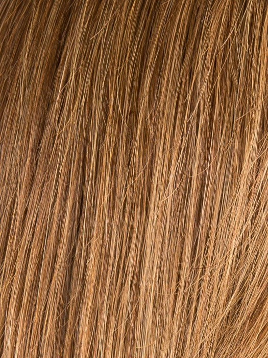 Mocca Rooted 830.12.27 | Medium Brown Blended with Light Auburn, Lightest Brown, and Dark Strawberry Blonde Blend with Shaded Roots