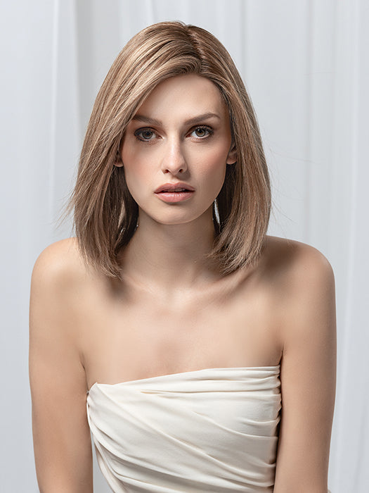 Nougat Rooted 12.10.20 | Lightest Brown and Light Brown With Light Strawberry Blonde Blend and Shaded Roots