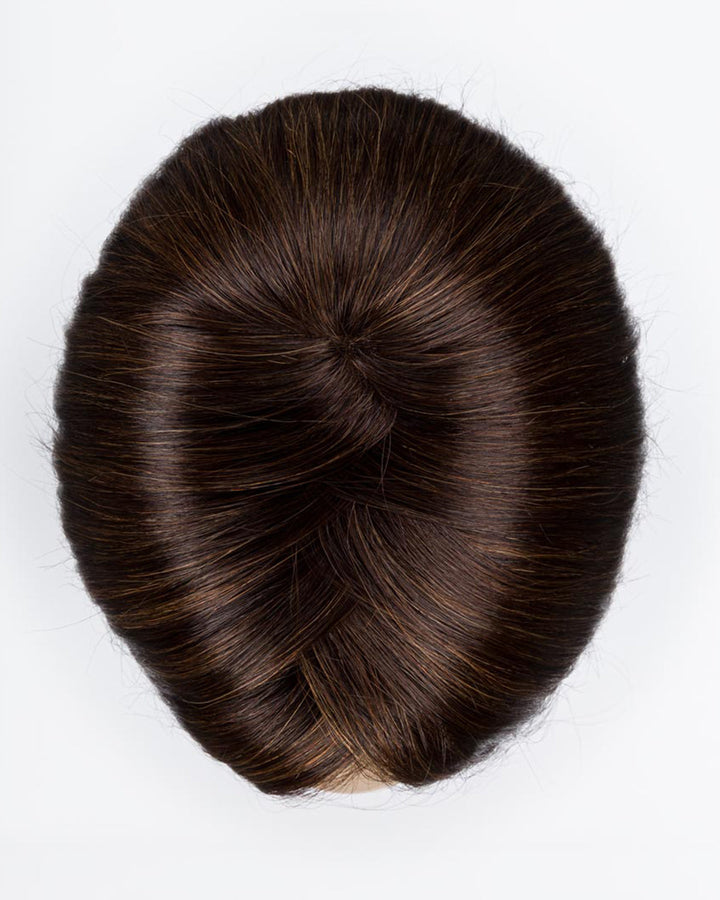 Chocolate Tipped 6.9.830 | Dark Brown and Medium Warm Brown With Medium Brown Blended With Light Auburn With Tipped Ends and Shaded Roots