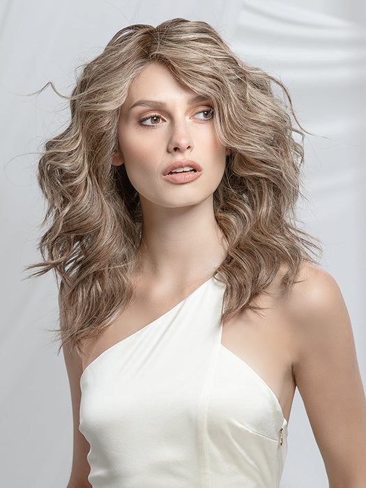 Sand Multi Rooted 14.24.16 | Medium Ash Blonde and Lightest Ash Blonde With Medium Blonde Blend and Shaded Roots
