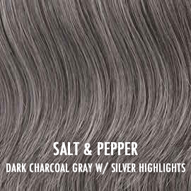 5 Piece Curls Extension With Top Set in Salt & Pepper