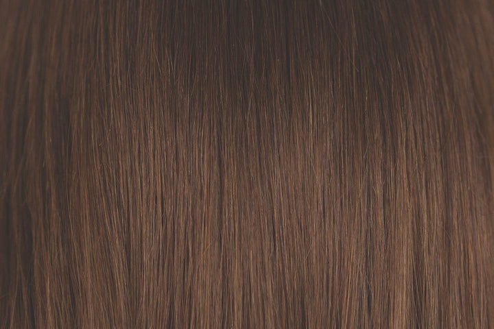 Remy Human Hair Topper 10" in Brown Spice